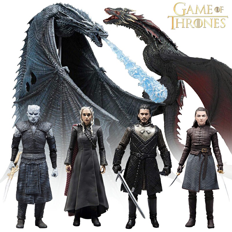 19cmGame of Thrones/Dragon/Drogon/King Daenerys/Targaryen/Jon Snow/Arya Stark Action Figure