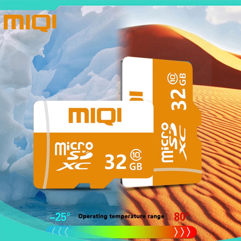 MIQI Universal Micro SD Card Class 10 Memory Card Speed up to 108MB/s