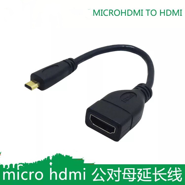 Micro to hdmi female to male usb extention cable 15cm | Shopee Philippines