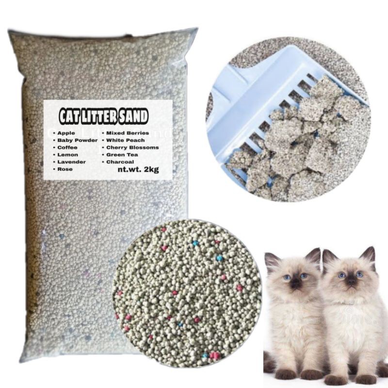 Premium Cat Litter Sand 2kg pack Shopee Philippines