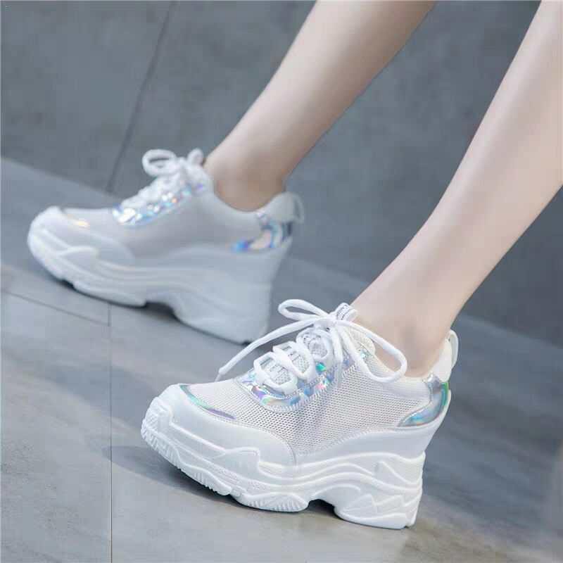 White rubber shoes with on sale heels