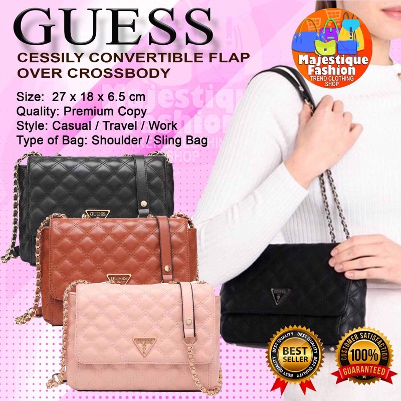 GUESS CESSILY CONVERTIBLE CROSSBODY Shopee Philippines