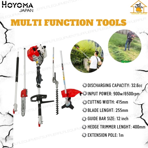 GARDEN EQUIPMENT GASOLINE MULTI FUNCTION TOOLS 2 STROKE HOYOMA JAPAN ...