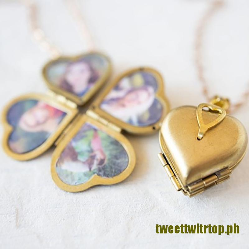 Vintage 4 picture locket top