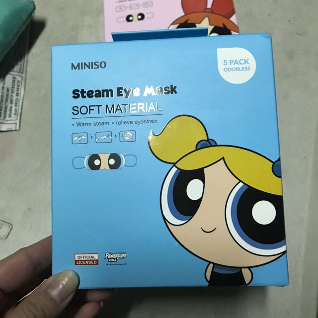 Miniso powerpuff girls steam eye mask bubbles Shopee Philippines