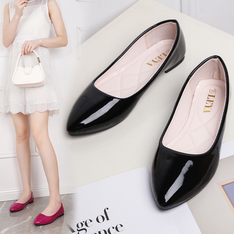 Korean Classic Pointy TOE FLAT Shoes #7712 | Shopee Philippines