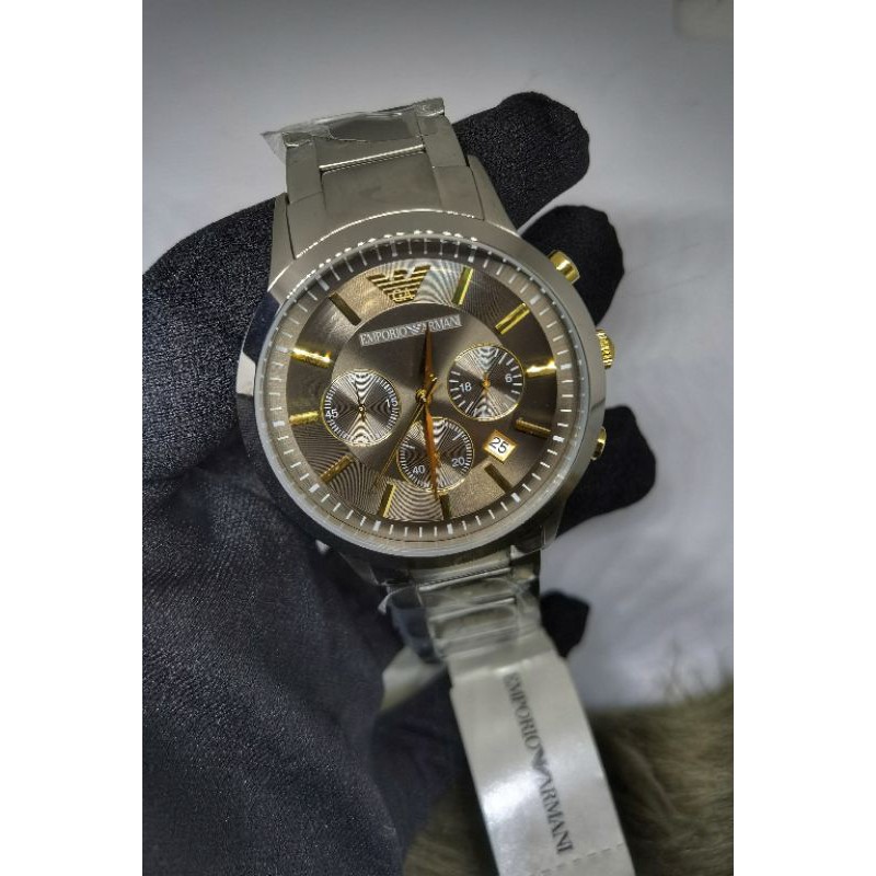 Emporio Armani Watch AR11047 Gold and Silver Shopee Philippines