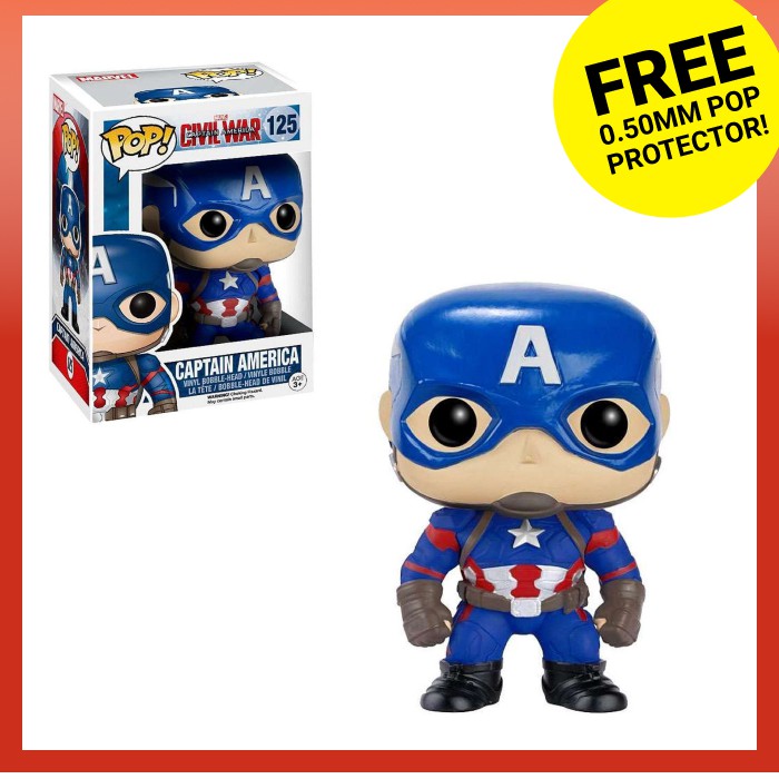 Marvel Civil War Captain America #125 Funko Pop Vinyl Figure