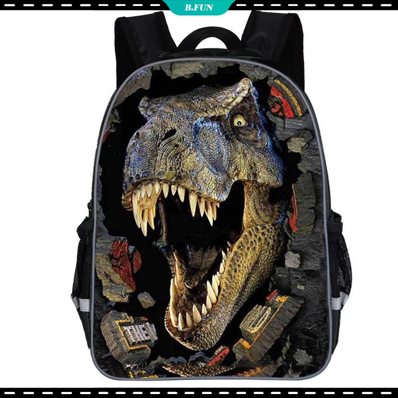 Kids Bag Student School Backpack Children's Cartoon 3D Dinosaur Series ...