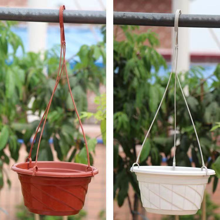 Round Plastic Spiral Hanging Flower Pots Shopee Philippines