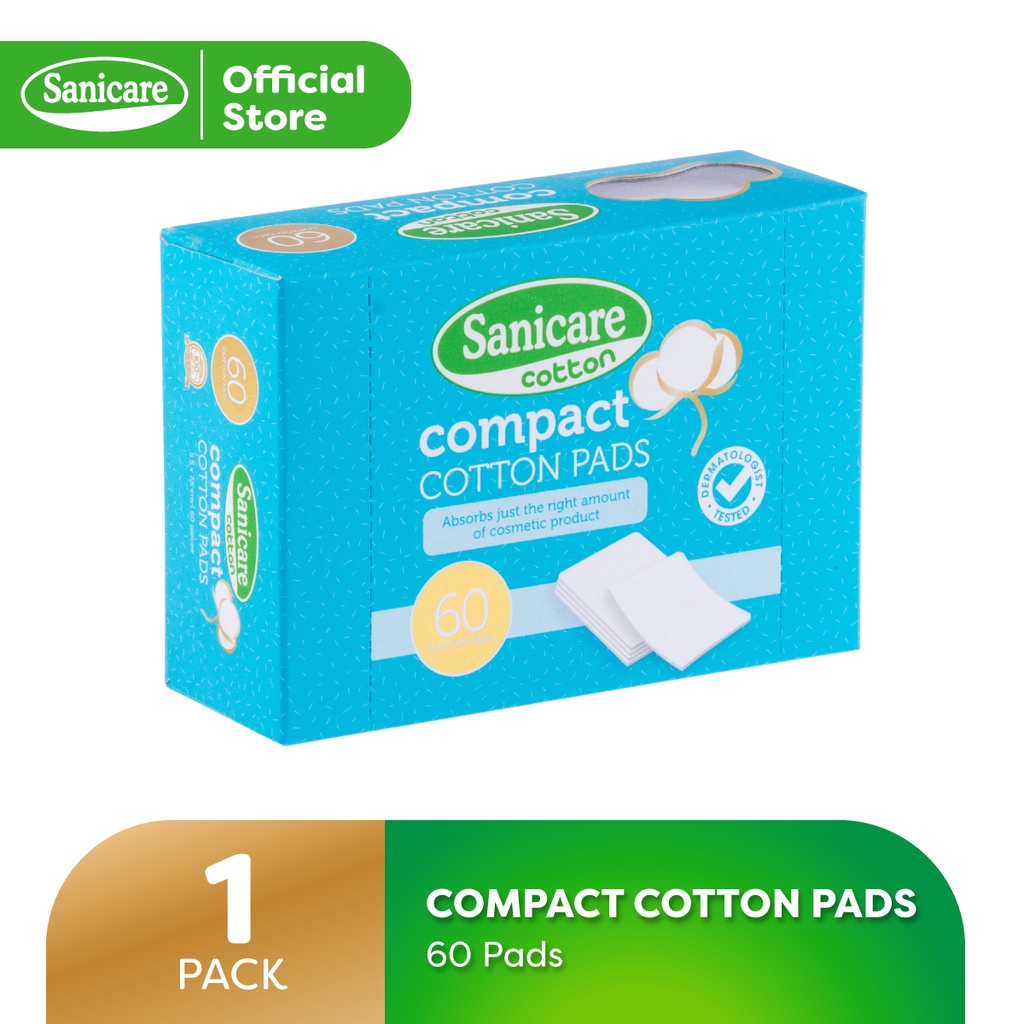 Sanicare Compact Cotton Pads (1 Box) | Shopee Philippines