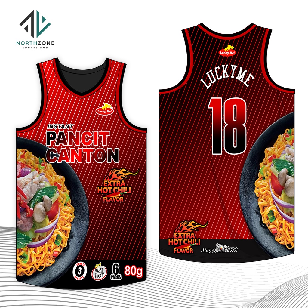 NORTHZONE Pancit Canton BASKETBALL JERSEY FREE CUSTOMIZE OF NAME AND ...