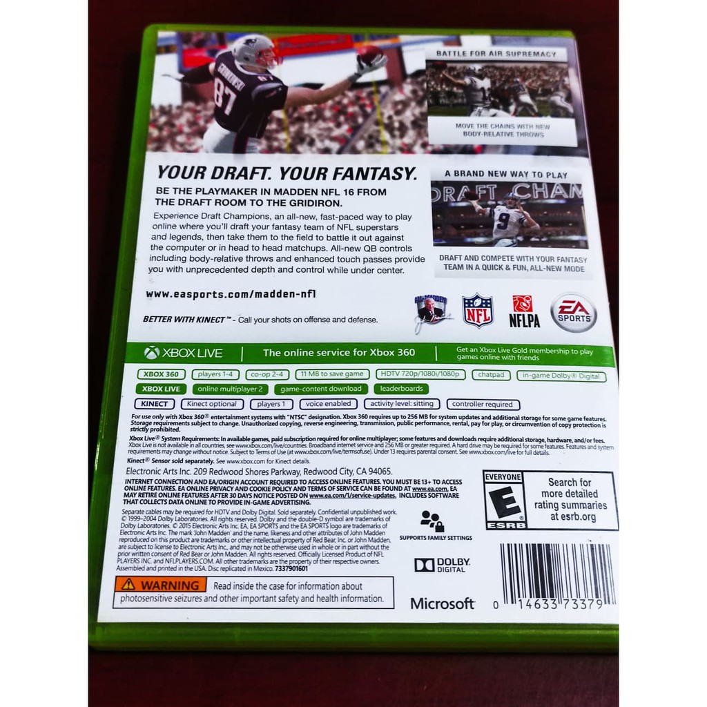 ea 73379 ea Madden NFL 16 - Sports Game - Xbox 360