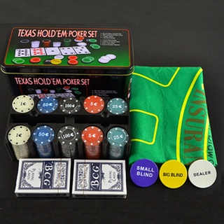 Texas Poker Chips com Estanho, Jogos de Cartas Profissionais, Contando  Blackjack Bingo Token, Casino Poker Kit, 200Pcs - AliExpress