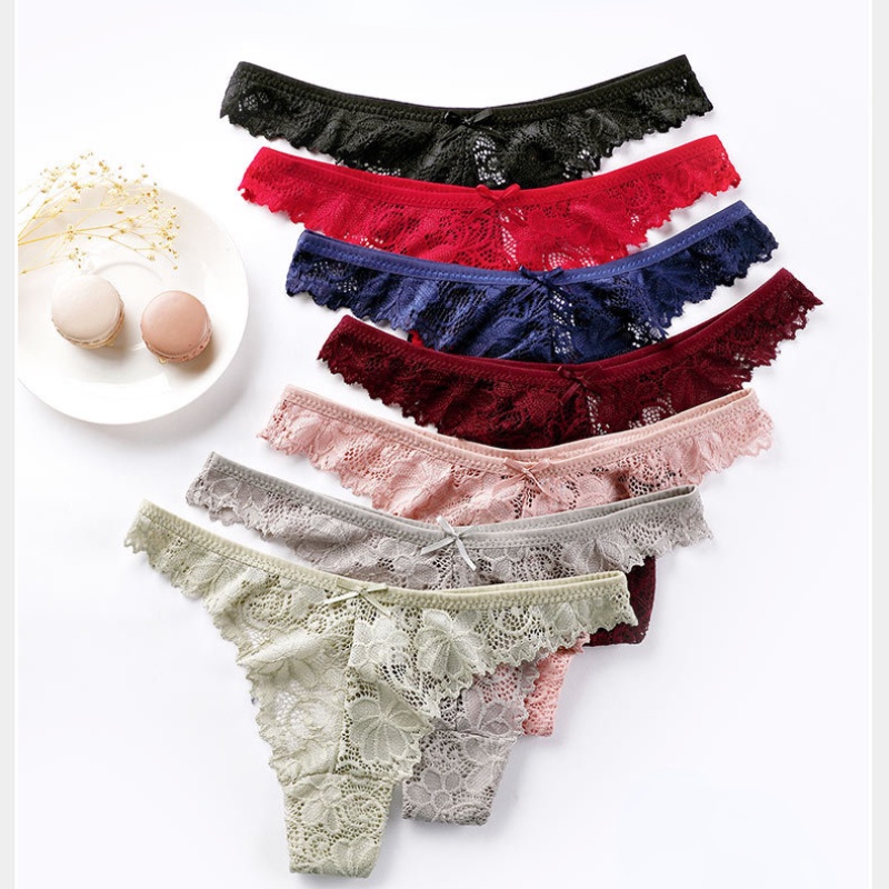 Cheap Women lace Panties Seamless Cotton Panty Hollow briefs
