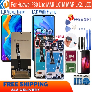 For Huawei P30 Lite MAR-LX1M MAR-LX2J / Huawei Nova 4E LCD Display Screen  With Frame Display Touch Screen Parts