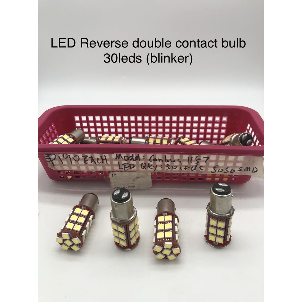LED Reverse Double Contact Bulb Original(blinker) | Shopee Philippines