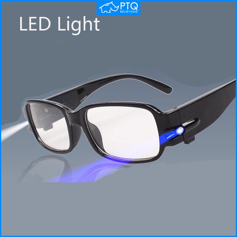 PTQ Reading Glasses with Lights Multifunctional Reading Glasses LED
