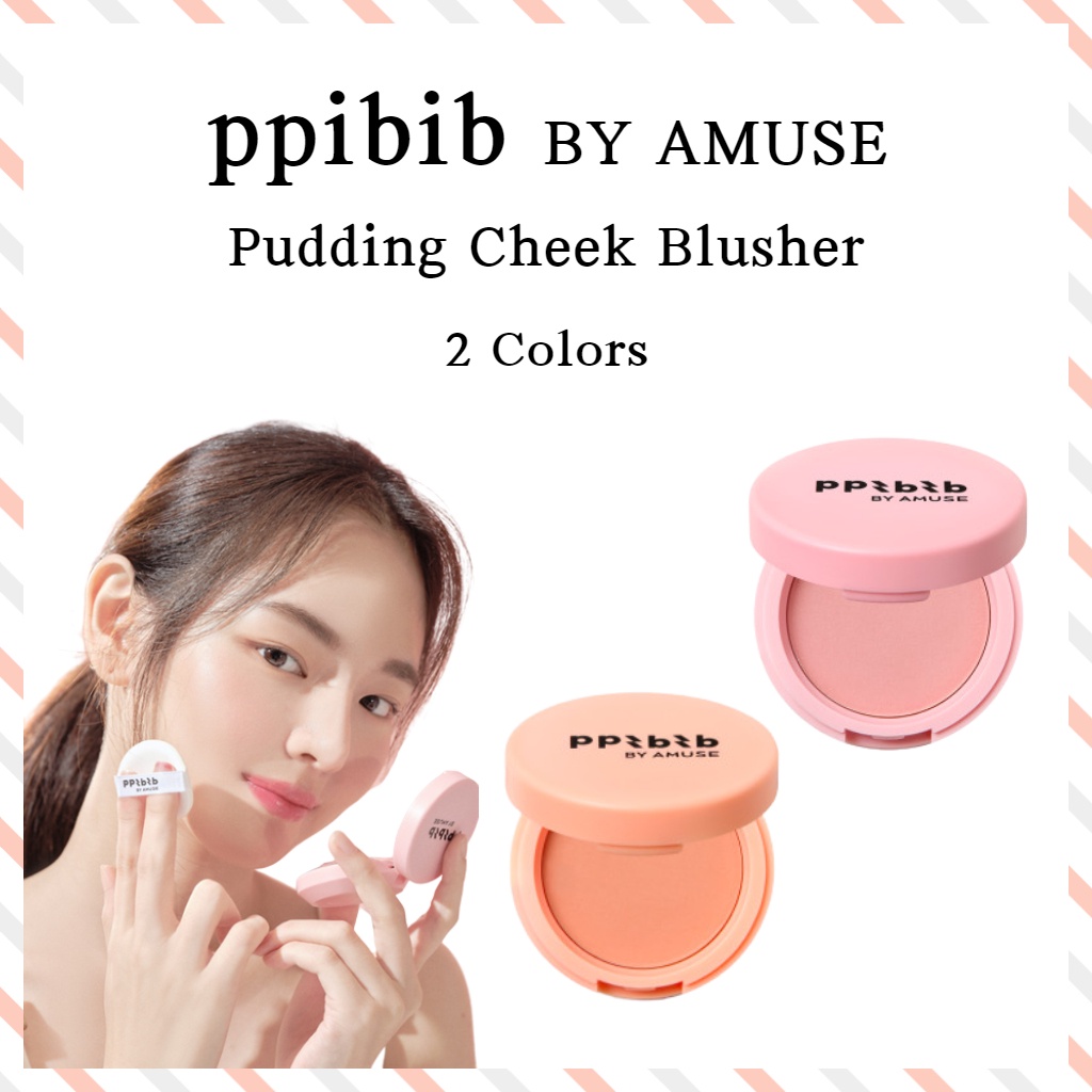 [ppibib] BY AMUSE Pudding Cheek Blusher - 2Colors / Jelly Blusher ...