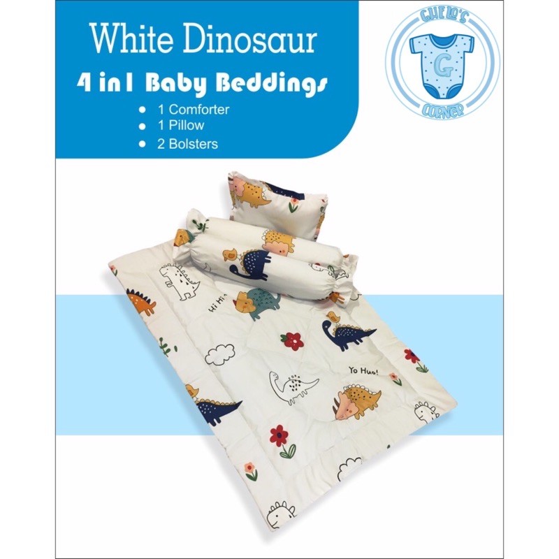 White Dinosaur Comforter set (SM BRAND) Shopee Philippines
