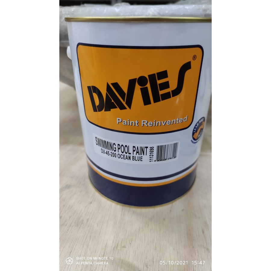 Davies Swimming Pool Paint Ocean Blue 4 Liters /1 Gallon DV45200