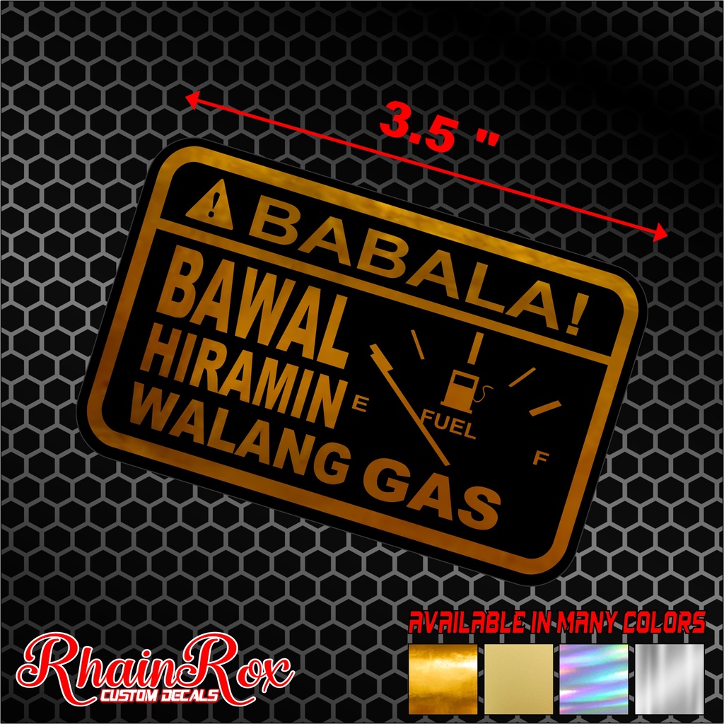 babala sticker part1 yayamanin goldchrome mattgold silver hologram ...