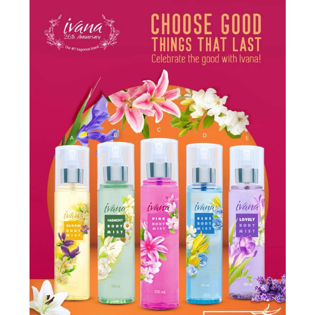 Ivana Body Mist 100 mL Shopee Philippines