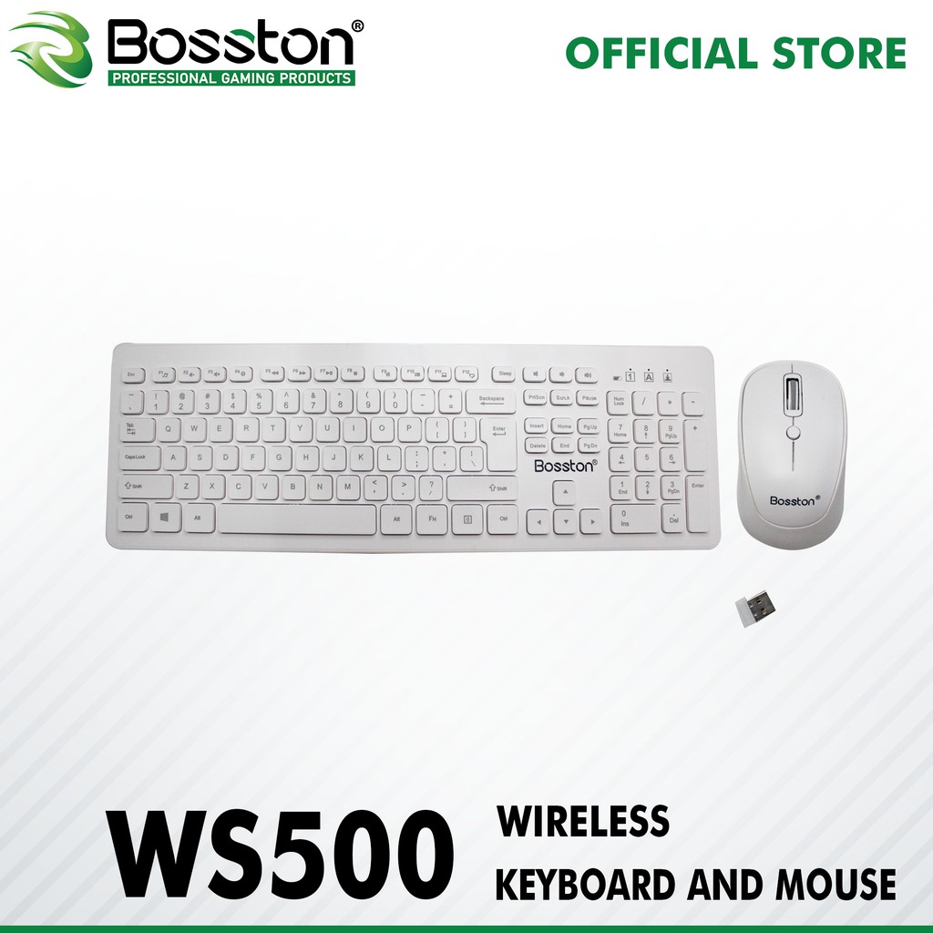 Bosston WS500 Wireless Keyboard & Mouse Combo | Shopee Philippines