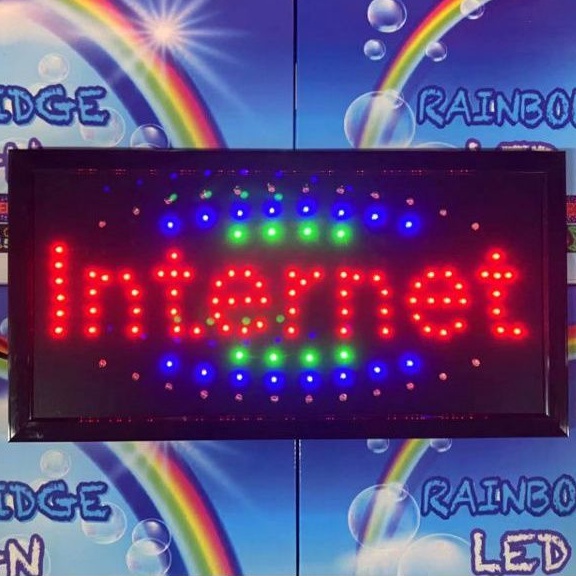 INTERNET - RAINBOW BRIDGE LED SIGNAGE (New-Small-Large) #SIZE: W48cm ...