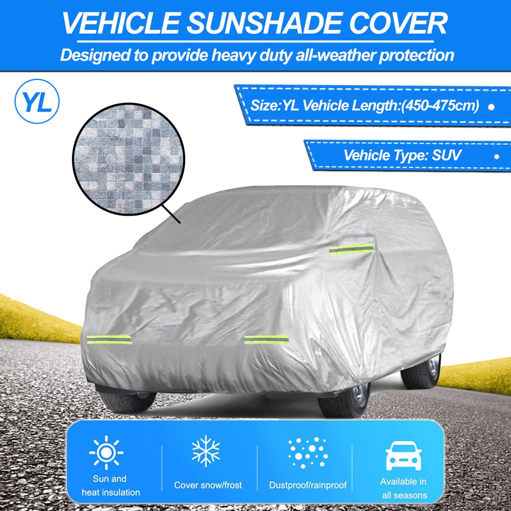 Ready Stock YL size SUV Car Cover Super High End Type Waterproof