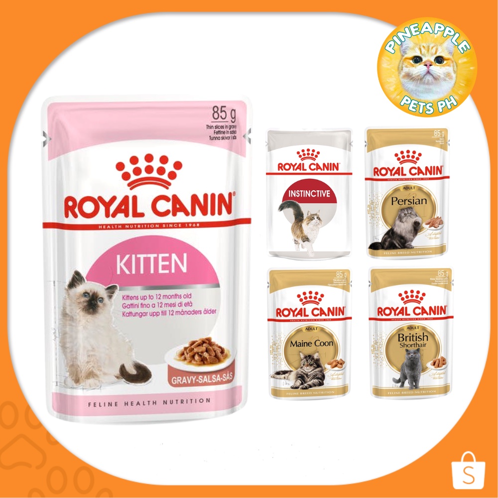 Royal Canin Wet Cat Food 85g Gravy (Kitten, Instinctive, British