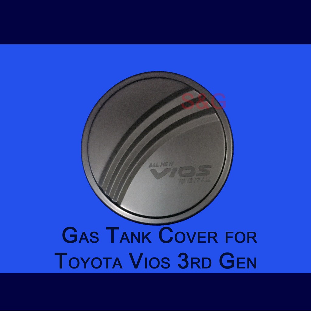 Gas Tank Cover for Toyota Vios 2013, 2014, 2015, 2016, 2017, 2018 (Black) Shopee Philippines