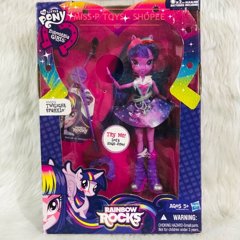 MY LITTLE PONY EQUESTRIA GIRLS Rainbow Rocks Singing Twilight Sparkle ...