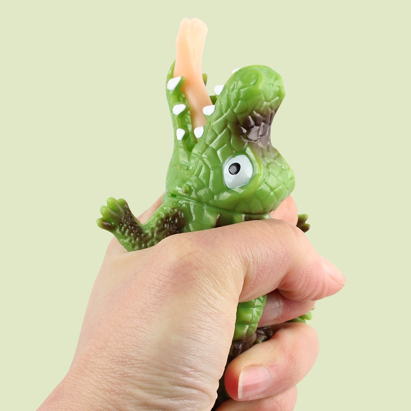 Leg-biting crocodile vent squishy toys creative prankster decompression ...