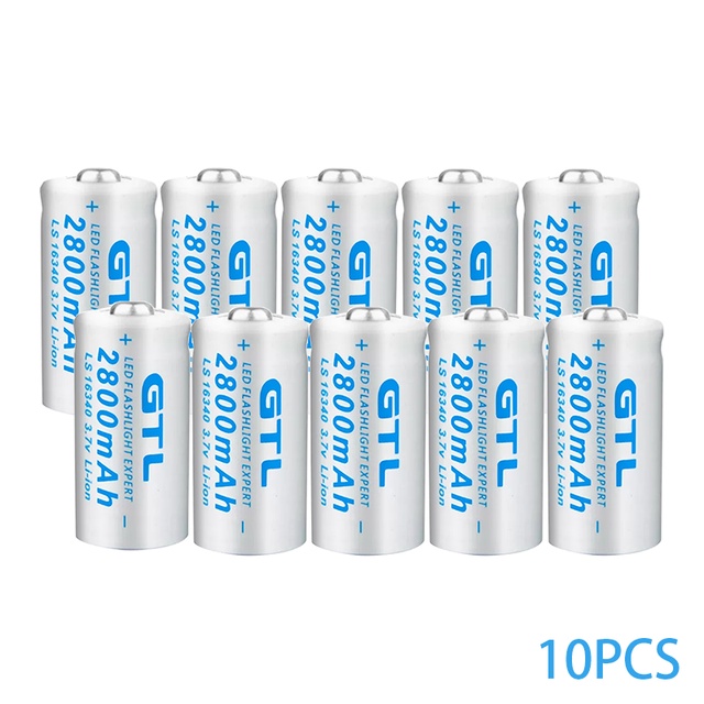 Batteria 16340 RCR 123 ICR Batteria Ricaricabile Agli Ioni Di Lio Da 2800 MAh 3,7 V Per Telecamera Di Sicurezza Arlo Caricabatterie - Foto 11