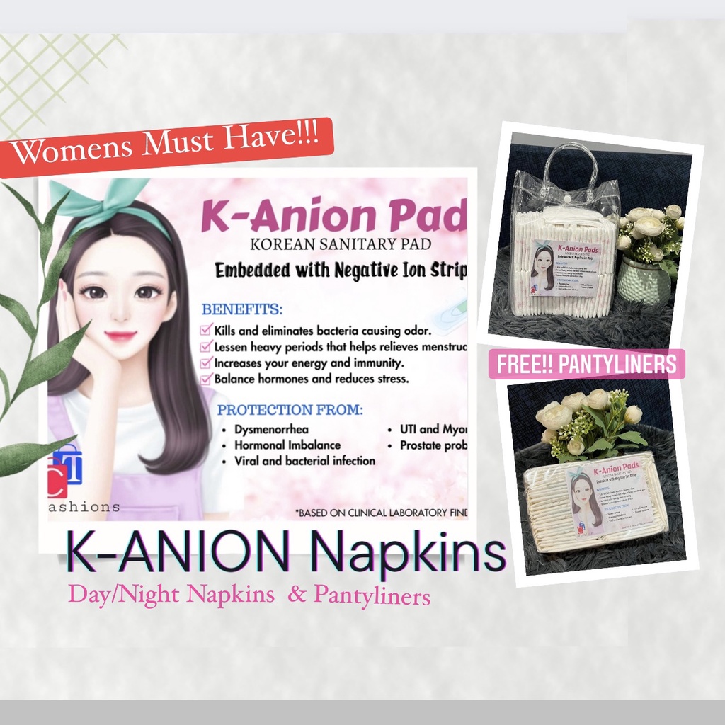 Korean Napkins w/ Ion Ultra Thin Absorbent Sanitary Long Overnight Pads