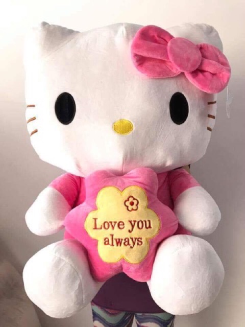 Hello kitty stuff toy human size online