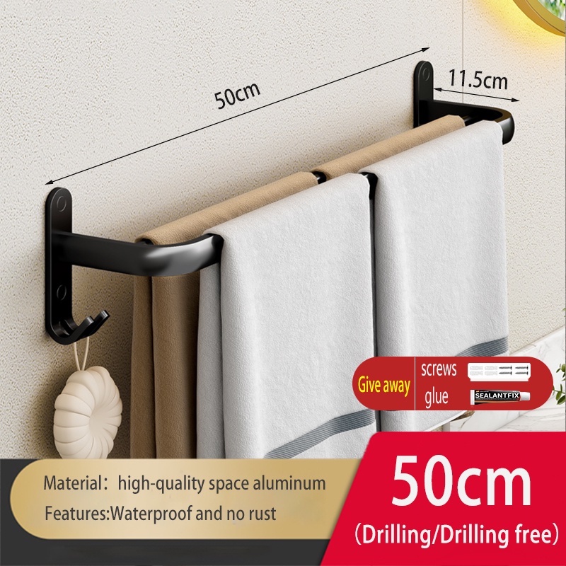 【FOJO】Bathroom Organizer Towel Holder Bathroom Rack Towel Rack Toilet ...