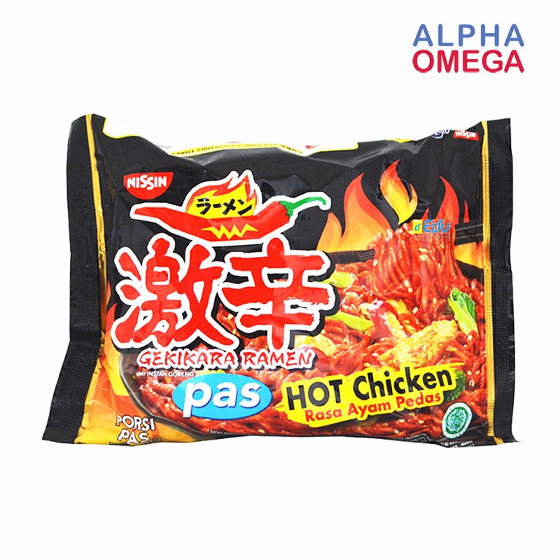 Nissin Gekikara Ramen Pas Hot Spicy Chicken 80 Gr Spicy Fried Noodle