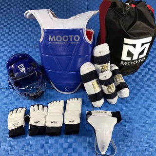 Taekwondo Protective Gear Full Set Of Children And Adults Eight-piece Head  Guard, Chest Guard, Leg Guard, Hand And Foot Protection Thickening Suit