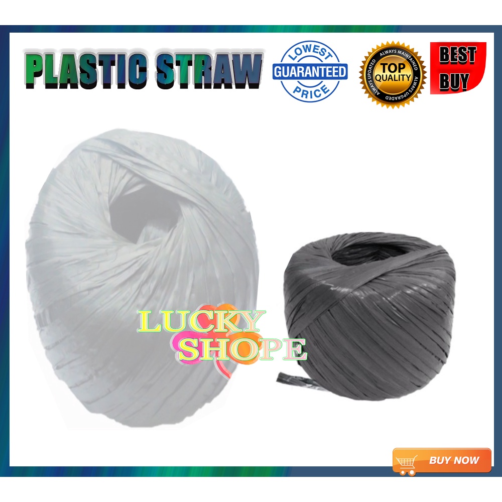Plastic Straw Rope 200m Flat Film Packing Rope for Cardboard Boxes
