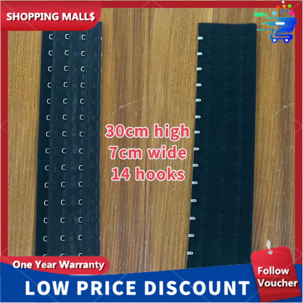 Women Corset Extension And Eye Tape 14 hook for 30CM Corset | Shopee ...