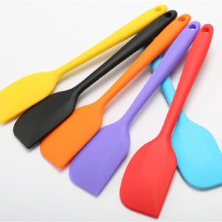 1 Piece Silicone Spatula 8 inch Rubber Heat-Resistant Baking Spatula Baking  Mixing Tool Non-Stick Flexible Seamless Spatula(rose red)