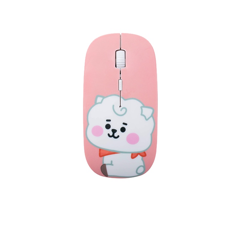 KPOP BT21 Wireless Mouse Rechargeable Silent Gaming Mouse For Laptop ...