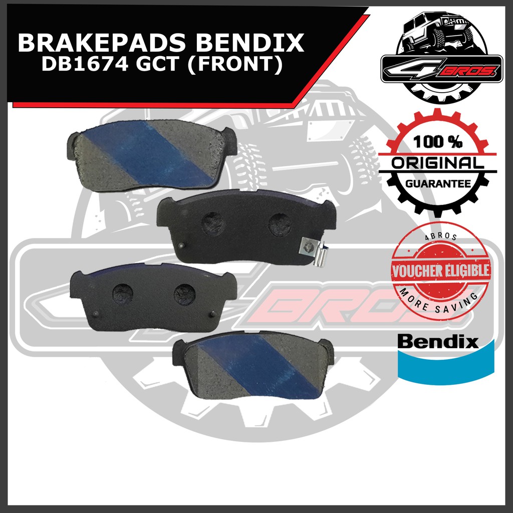 BRAKE PADS BENDIX DB1674 GCT for CELERIO 2009-2014 and CARRY DA32V 1999 ...