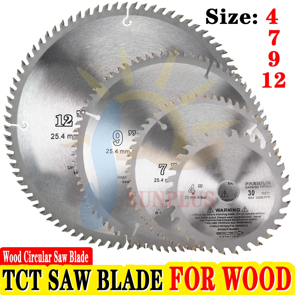 Circular saw blade size outlet chart