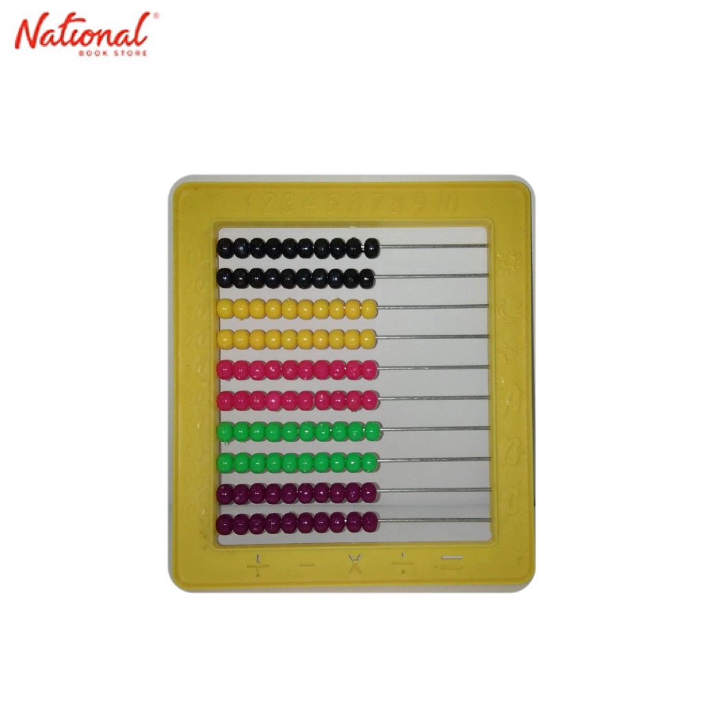 Educational Plastic Abacus 8809A, Yellow National Book Store Shopee Philippines