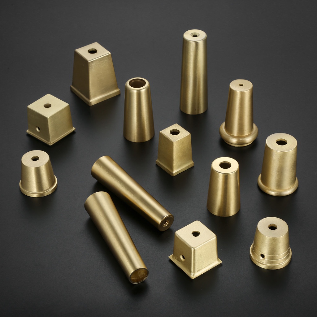 1Pc Gold Brass Copper Leg Cover Chair Feet Protector Sofa Leg