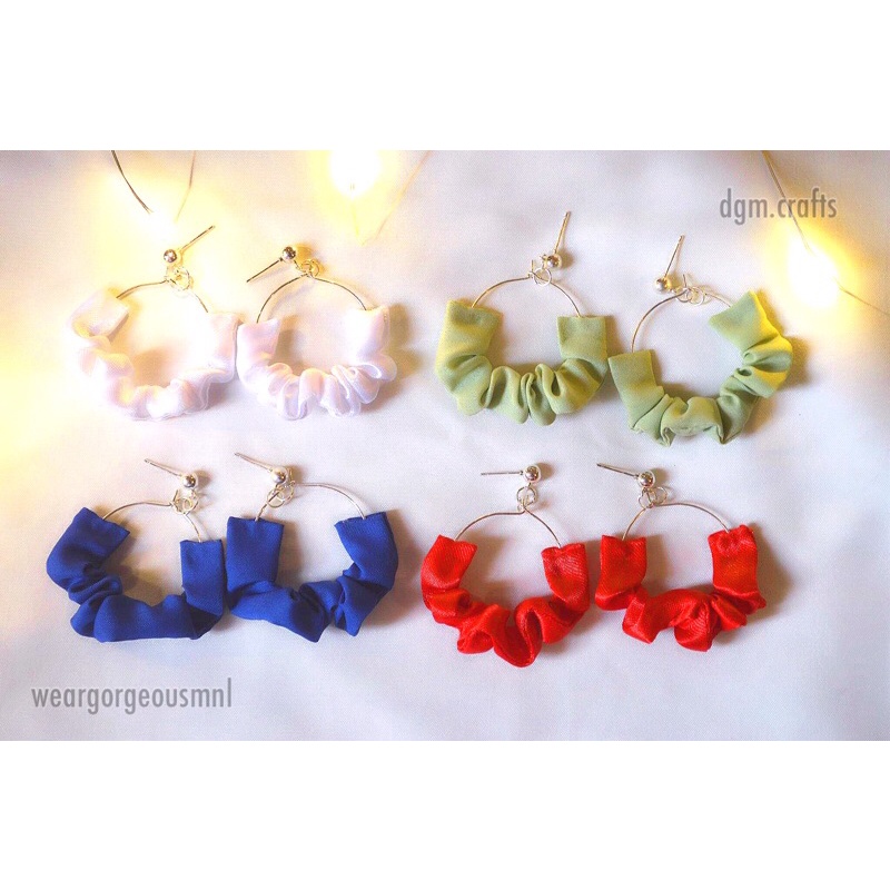 Scrunchie earrings on sale