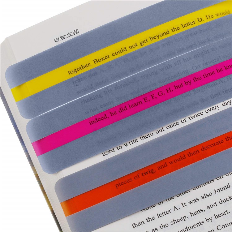 Student Supplies Transparent Bookmark Reading Auxiliary Strip ...